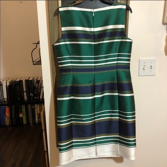 Lafayette 148 New York Multicolor Striped Sleeveless Mini Dress Size 8 - Picture 5 of 5